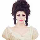 Rugelyss Short Wavy Brown Wig Big Bouffant Beehive Wigs for Women fits 70s 80s Costume or Halloween Vintage Cosplay Party