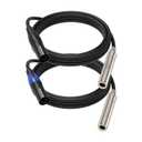 2 Pack 1/4 to XLR Cable,Balanced 1/4" Female to XLR Male Stereo Audio Adapter,XLR Male to TS/TRS Quarter inch Connector Converter Interconnect Cable - 5Ft(1.5M)