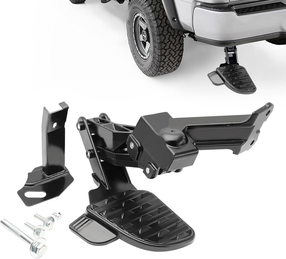 Rear Bed Step,Retractable Bed Step Bumper Step for 2019-2024 Dodge Ram 2500 3500 Truck Rear Tailgate Bedsteps Replaces 82215842AE 82215842AG 82215842AH 82215842AD 82215842AC