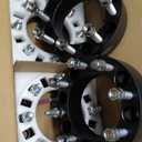 8x6.5 2" (50.8mm) Wheel Spacers with 130mm Bore, 9/16"-18 Studs Thread Pitch, 4pcs Forged Rim Adapters 8x165.1mm 8 Lugs for 1994-2011 Dodge Ram 2500 3500, 1988-1998 Ford F250 F350