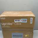 Britax UpNGo Click Backless Booster Car Seat with Rigid Latch, Lightweight and Portable Travel Booster with Slim Design and PosturePlus, Accommodates Kids up to 120 Lbs and 63 Parchment, MFG Date: 11/25/25