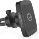 WixGear Magnetic Phone Car Mount, Universal Bite-Lock Air Vent Magnetic Phone Car Mount Holder, for Cell Phones with Swift-snap Technology