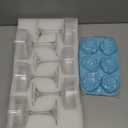 Amyoole Vintage Ribbed Coupe Glasses Set of 6-11oz Clear 100% Crystal Martini Glasses Elegant Cocktail Glasses, Transparent Glassware for Champagne, Margaritas, Espresso with a Rose Ice Mold, Size: 11oz（6Pack)