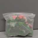 Cinaci 4 Pack Silver Metal Hair Side Combs Slides with Artificial Rose Flower Floral Wedding Bridal Headpieces Clips Hairpins Barrettes Bun Chignon Hair Accessories for Women Flower Girls Bridesmaids (Ivory, Pink, Teal and Fuchsia)