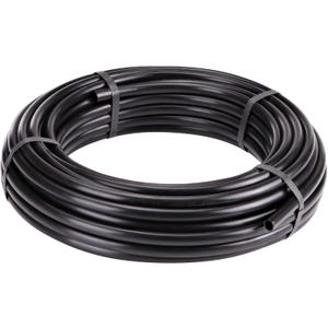 Raindrip 052010P 1/2 in. Drip Irrigation Supply Tubing, 100 ft., for Emitters, Irrigation Parts, and Drip Systems,Black Polythyrene