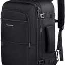 Vancropak Carry On Backpack, 40L Expandable Extra Large Travel Backpack, Flight Approved Water Resistant Luggage Suitcase Daypack, Lightweight College Business Weekender Bag for Men & Women, Black