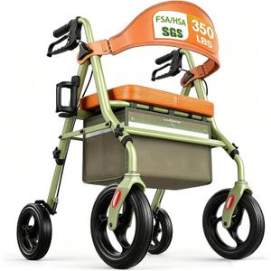 HOMENURSE WonderLUX Series Walkers for Seniors with Seat Lightweight