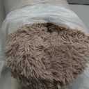 WESTERN HOME WH Calming Dog & Cat Bed, Anti-Anxiety Donut Cuddler Warming Cozy Soft Round Bed, Fluffy Faux Fur Plush Cushion Bed for Small Medium Dogs and Cats 30.0"L x 30.0"W x 8.0"Th (Brown)