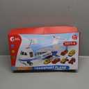 Toy Airplane with Smoke, Lights & Sounds, Friction Powered Plane Toy for Kids, Boys and Girls