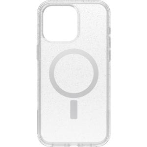 OtterBox iPhone 15 Pro MAX (Only) Symmetry Series Clear Case - Stardust (Clear/Silver), Snaps to MagSafe, Ultra-Sleek, Raised Edges Protect Camera & Screen