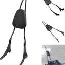 Benlari Gloss Black Detachable Sissy Bar Passenger Backrest Pad Compatible 2004-2024 fit for Harley Davidson Sportster XL 1200 883 SuperLow Iron 48 (Tall Sissy Bar)