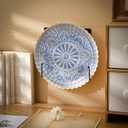 Gisafai 4 Pack Large Wall Mounted Plate Stands for Display 7.87 x 7.87 Inches Decorative Picture Holder Metal Display Stand Versatile Plate Hanger Stand with Screws for Home Photo Frame
