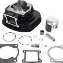 RANSOTO Top End Kit Cylinder Piston with Gasket Compatible with 1988-2006 Yamaha Blaster 200 YFS 200 Replace 2XJ-11311-02-00 3JM-11351-02-00