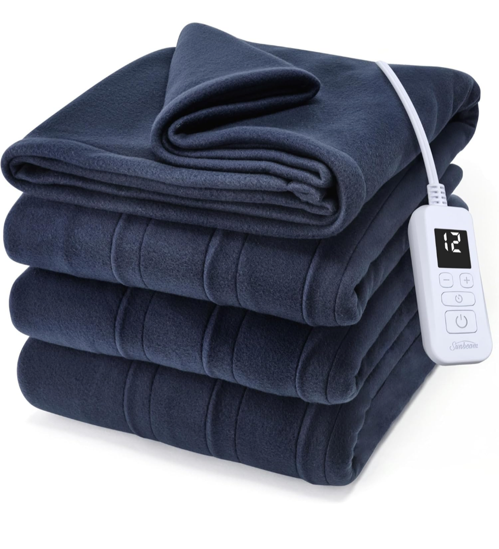Sunbeam Microplush Heated Blanket Full