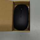 VssoPlor Wireless Mouse, 2.4G Slim Portable Computer Laptop Mouse with Nano Receiver Quiet Silent Optical Mice for Notebook, PC, Laptop, Computer-Black