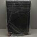 Luggage Sets 5 Piece Suitcases with Wheels, Suitcase Set ABS Hard Case Luggage with TSA Lock Spinner Wheels Durable Travel Luggage (5-Piece Set(20"/24"/28")) (Black)