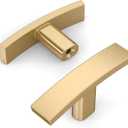 Amerdeco 25 Pack Champagne Bronze Cabinet Knobs Single Hole Cabinet Handles 2 Inch Solid Zinc Alloy Cupboard Gold Drawer Knobs Kitchen Cabinet Knobs T Bar Hardware ZH0003