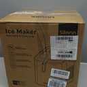 Silonn Ice Maker Countertop Machine with Handle, 26lbs in 24h, 9 Ice Cubes Ready in 6 Mins, Self-Cleaning Ice Makers with Basket and Scoop, Ideal for Home, Kitchen, Camping, RV