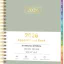 2026 Appointment Book, 30 Minutes-Hourly, Weekly  Monthly Calendar Planner 2026, Jan 2026 - Dec 2026, 6.2'' x 8.4'', 2026 Daily Planner with Tabs Pocket, Flexible Cover, Great for Office, Home, School (Bronze)
