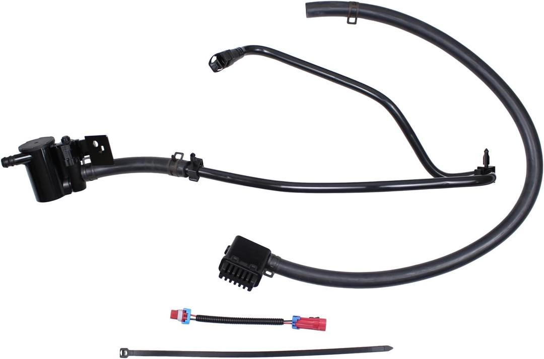 MOTOKU EVAP Vapor Canister Vent Purge Valve Solenoid for Chevy Avalanche Silverado Suburban Tahoe for GMC Sierra Yukon for Cadillac Escalade Fuel Tank Hose and Wiring Harness Set, Small