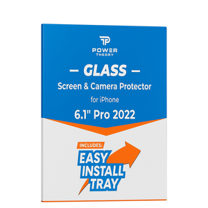 Power Theory Iphone 14 Pro Glass Screen Protector-6.1" Pro 2022 Easy Install NIB, Set of 3