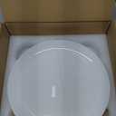 Dinner Plates Set of 12, 10-1/2 inch Glass Salad Plate Set Scratch Resistant, Kitchen White Plates for Serving Dishes, Microwave and Dishwasher Safe