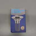 2PCS Bathroom Sink Stopper Strainer, Pop-Up Bathroom Sink Drain Strainer with Removable Stainless Steel Hair Catcher Basket, Universal Fit for US Bathroom Sinks, Bathtubs, Showers & Floor Drains