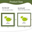 12x12 Picture Frame with Real Glass, Colorful Solid Wood Photo Frames with Wavy Mat for Wall Hanging, Green, 1 Pack