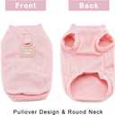 Zunea Dog Shirts for Small Dogs Girls Summer Puppy Clothes T-Shirt with Leash Ring Doggie Toy Poodle Vest Tee Shirt Soft Breathable Sleeveless Basic Shirt Pet Apparel for Chihuahua Yorkie Pink Sma