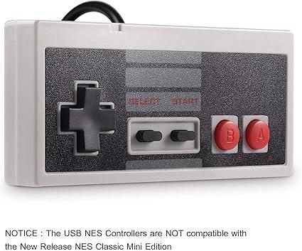  USB Gamepad Controller for NES Emulators,Plug-and-Play NES Game Controller for PC Mac Raspberry Pi,Wired Retro Joystick for Emulators