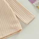 fhutpw Baby Toddler Girl Outfits Fall Winter Clothes Turtleneck Knitted Cotton Long Sleeves Tops & Button Mini Skirts Set (2-3T)