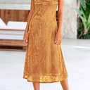 BTFBM Women's Summer Dress Sleeveless Spaghetti Strap Midi Dress Sexy Cowl Neck Floral Cocktail Dress Party Dresses (L)