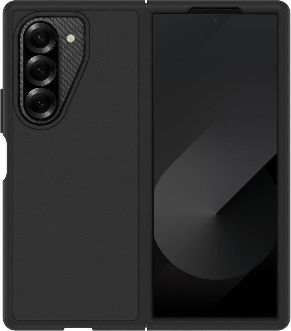 OtterBox Galaxy Z Fold6 Thin Flex Series Case - Black, Ultra-Slim, Hard case with Soft Edges, 5G and Wireless Charging Compatible