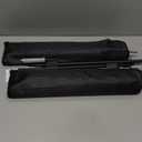 2 Sets 12FT Heavy Duty Feather Flag Pole Kit for 10FT Swooper Flags, Portable Reinforced Aluminum Banner Pole with Rotating Ground Stake, Ideal for Outdoor Advertising, Storefronts (12FT, 2 Sets)