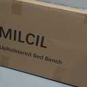 MILCIL Ottoman Bench Oversized Entryway Shoe Bench Seat Velvet Green