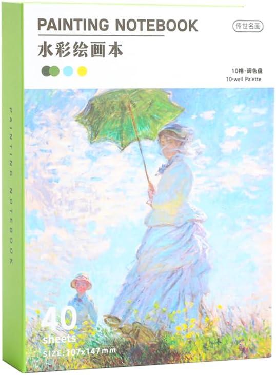 Portable Watercolor Painting Set with Built-In Sketchbook  Travel Art Kit for Teens, Beginners & Artists | Lightweight Watercolor Set for Outdoor Sketching, Journaling & Creative Expression