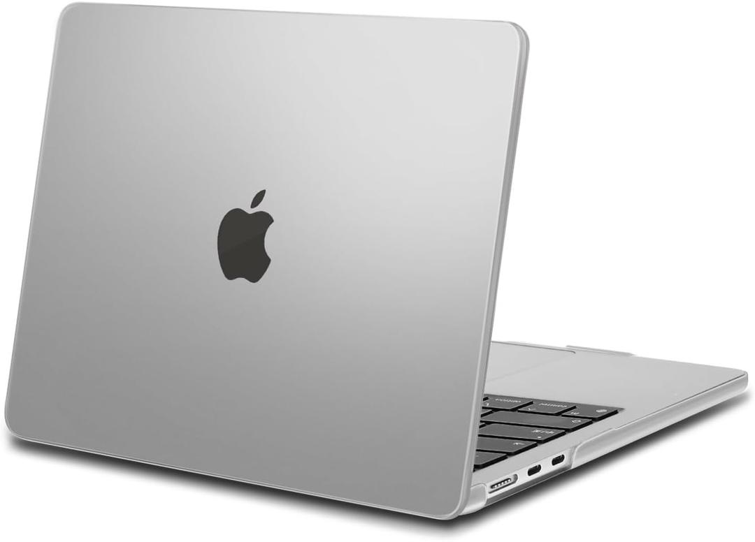 MOSISO Compatible with MacBook Air 13 inch Case 2025 2024 2023 2022 Release M4 A3240 M3 A3113 M2 A2681, Protective Plastic Hard Shell Cover Compatible with MacBook Air 13.6 inch Case, Frost