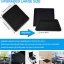 Yimiyaa Gel Seat Cushion, Double Thick Egg Gel Cushion for Pressure Pain Relief, Breathable Wheelchair Cushion Chair Pads for Car Seat Office Chair Black