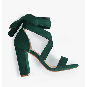 Strappy Heels for Women Chunky Heels High Heeled Sandals with Lace Up Fahsion Casual Nude Block Heel Sandals, Size: 9