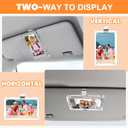 4 x 2Pcs Car Acrylic Magnetic Personalized Photo Holder Car Accessories Car Visor Photo Clip, Car Visor Picture Frame, Suitable for Adding Family or Personal Photos