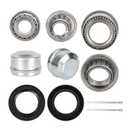 2 Set Fits for 1-1/4'' 3/4'' Axles Trailer Wheel Hub LM11949 Kit, LM11949/10 and LM67048/10 Bearing,Made of Chrome Steel03813TC Seal OD 59.15mm, Dust Cover and Cotter Pin.