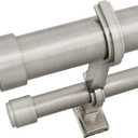 BlastHome® Luxury Fixed Length Double Curtain Rod, 10 ft, Brushed Nickel
