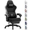 Amazon.com: GTPLAYER Gaming Chair, Computer Office Chair with Pocket Spring Cushion, Linkage Armrests and Footrest, High Back Ergonomic Computer Chair with Lumbar Support Task Chair with Footrest(Black) : Home & Kitchen
