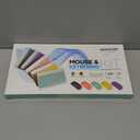 Bluetooth Keyboard and Mouse Combo Rechargeable Portable Wireless Keyboard Mouse Set for Apple iPad iPhone iOS 13 and Above Samsung Tablet Phone Smartphone Android Windows (Gradient Black Pink)