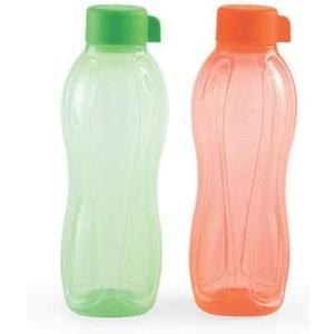 Tupperware Aqua-Safe Plastic Water Bottle, Set of 2(1 Litre Each)