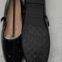 LUXINYU Women's Slip on Flats,Classy Round Toe Solid Classic Mary Jane Ballet Dance Shoes Soft Comfortable PU Flat Shoes (Size 8, 2472-black)