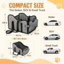 Center Console Dog Car Seat, Gray Booster for Small Dogs & Cats