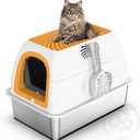 SuzziPaws Stainless Steel Litter Box Dog-Proof Leak-Proof for Multi-Cats