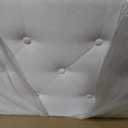 CXVX King Size Bed Frame with Upholstered Headboard, Button Tufted Design, Strong Wooden Slats, No Box Spring Needed, Easy Assembly, Noise Free