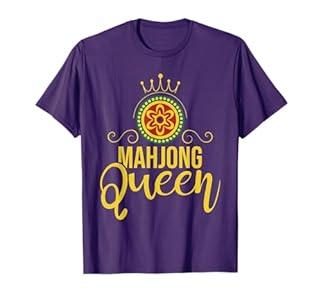 Mahjong Queen - Casino Player Chinese Game Gambling T-Shirt, Medium